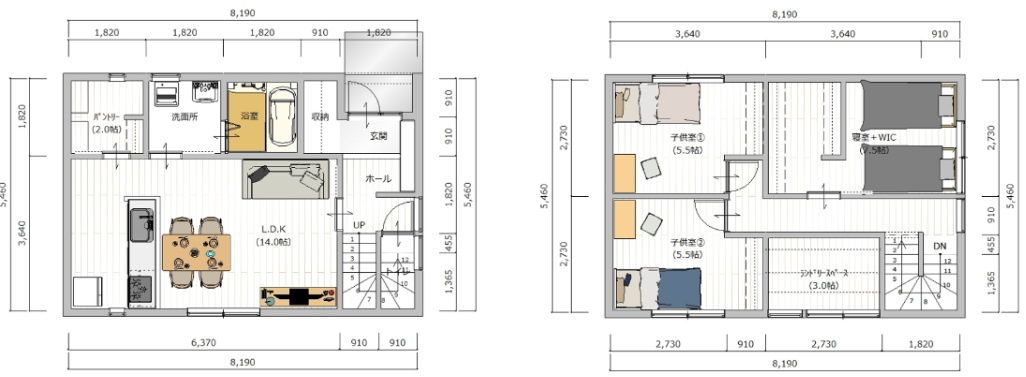 神田　中古戸建　①【未入居物件】　（全2棟）の間取り