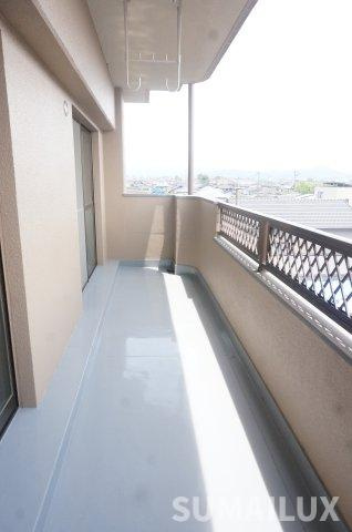 熊本市南区田迎６丁目の賃貸マンションのバルコニー