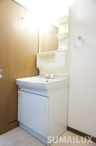 熊本市南区田迎６丁目の賃貸マンションの独立洗面台