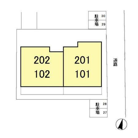 グリーンヴィラ　ハーケンの区画図