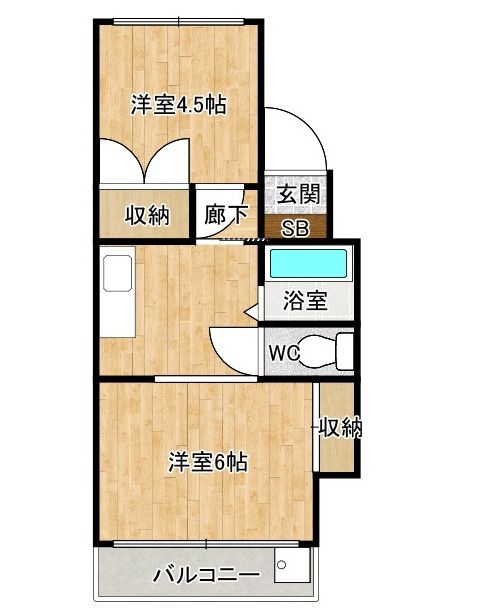 浜野マンションの間取り