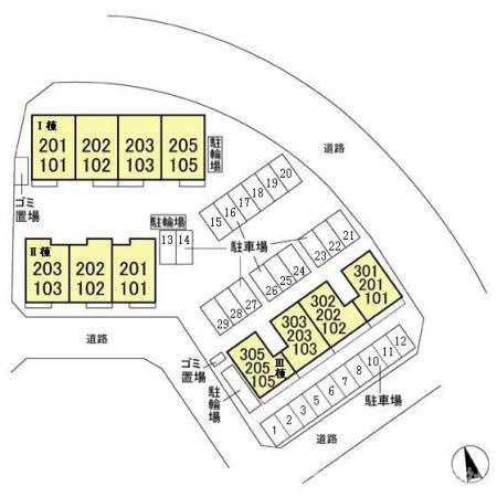 シティ　オブ　フレグランス　Ⅰの区画図