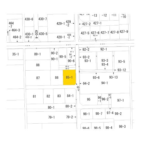 【土地図】 | 邑楽郡明和町江口85-1　売地