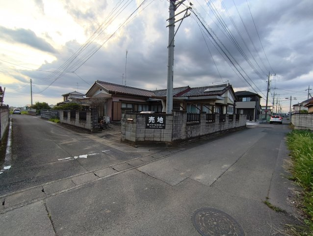 【外観】 | 邑楽郡明和町江口85-1　売地 | 東側、南側接道含む外観