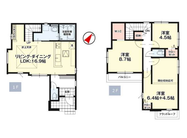 【間取り】 | 福岡市城南区長尾4丁目2期　3号棟（全4棟）【仲介手数料無料・0円】 | 平日、土日祝日もお好きな日時にご見学可能です。お気軽にお問合せ下さい。