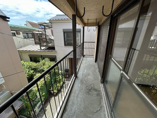 コーポ中川のバルコニー