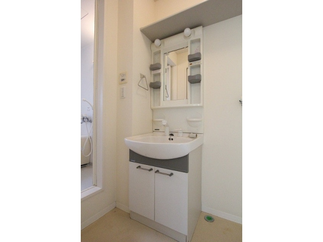 熊本市東区長嶺東７丁目のアパートの独立洗面台