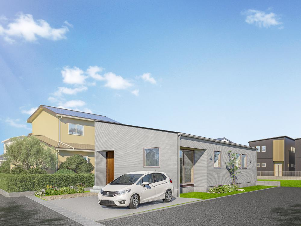 斐川町上直江　新築戸建て　平屋建て　令和7年9月完成予定