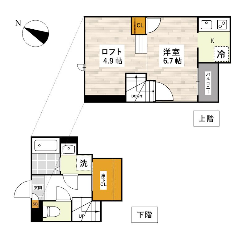 ADC帯山グランの間取り