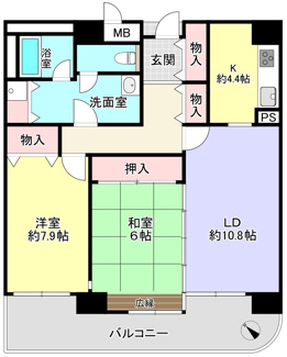 【間取り】 | 琵琶湖アーバンリゾートⅡ番館