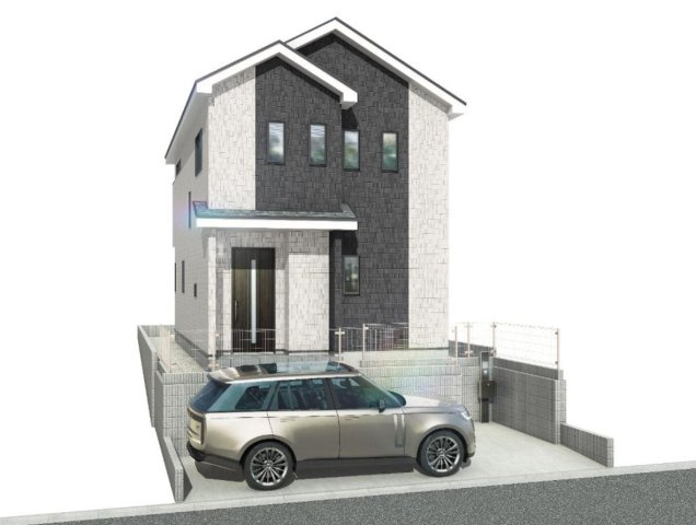 横浜市磯子区磯子6丁目 新築戸建て【仲介手数料無料】の外観パース