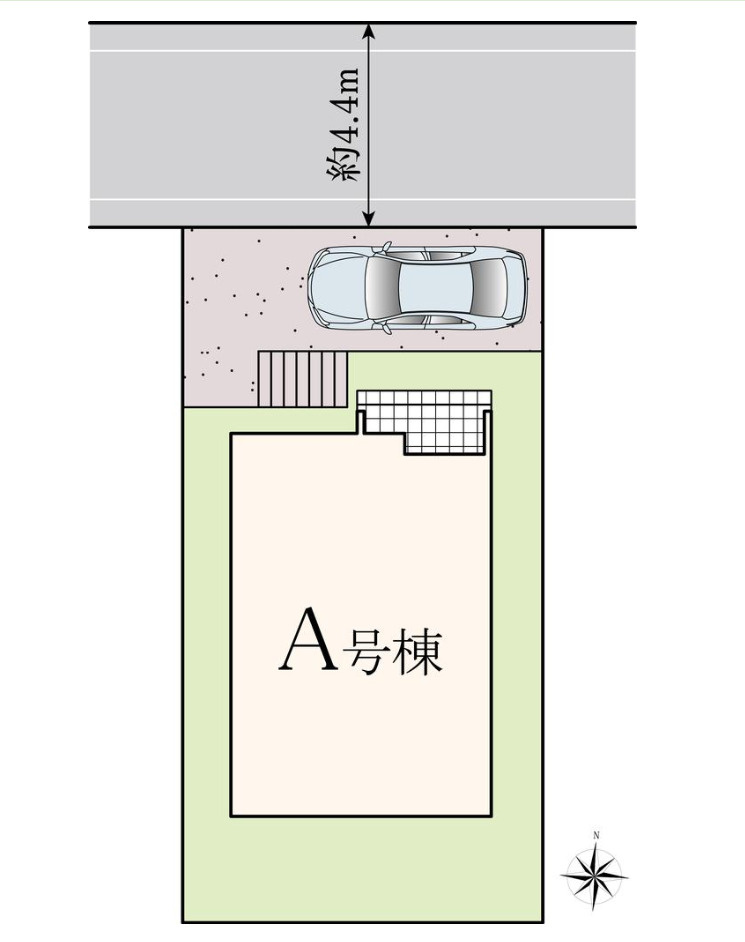 横浜市磯子区磯子6丁目 新築戸建て【仲介手数料無料】の区画図