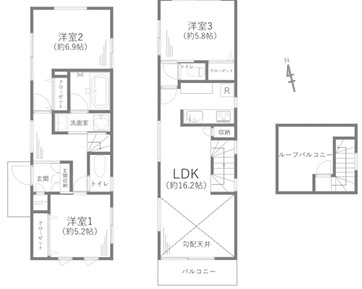 誰しもが羨む住所。それは、「七里ガ浜」。そんな魔法の言葉もアナタのもの【鎌倉市七里ガ浜２丁目】リフォームの間取り