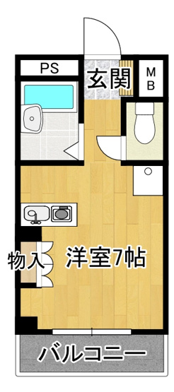 【間取り】 | フロレスタ三輪 | 間取りです