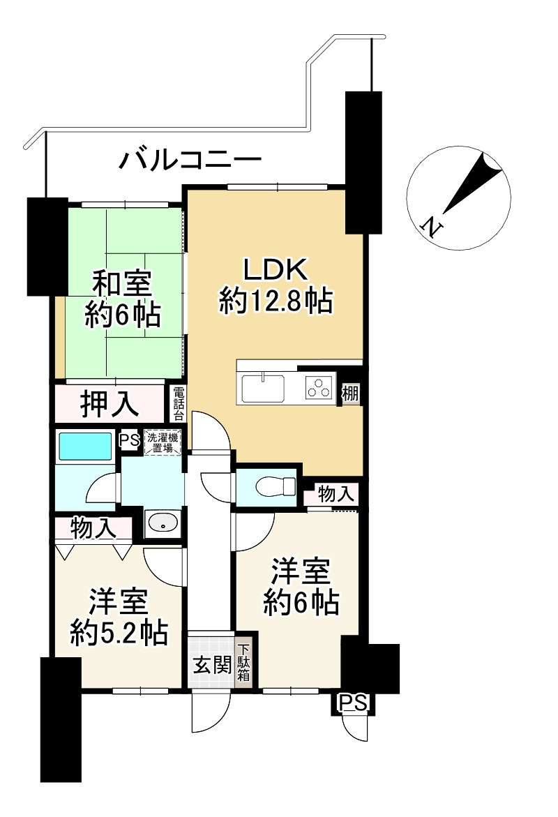 コスモ守山の間取り