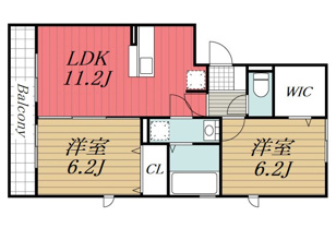 【間取り】 | PARK HILLS MIYAKO　B