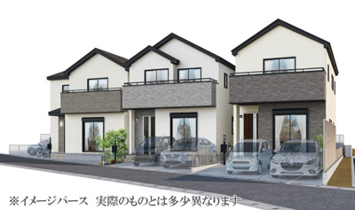 【外観パース】 | 箕面市半町3丁目新築戸建