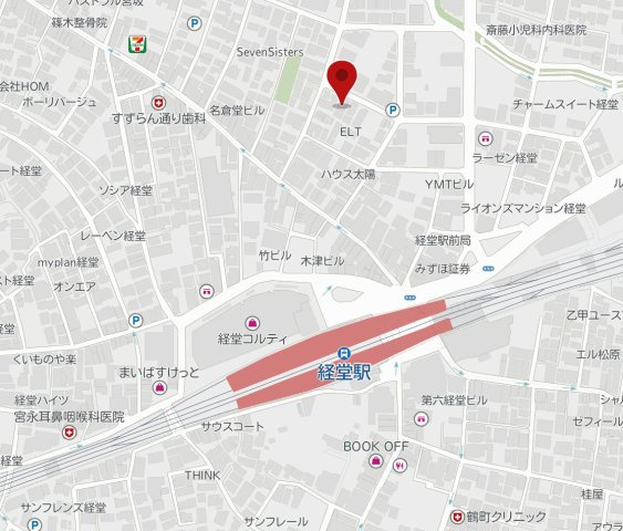 ヒミココート経堂の地図