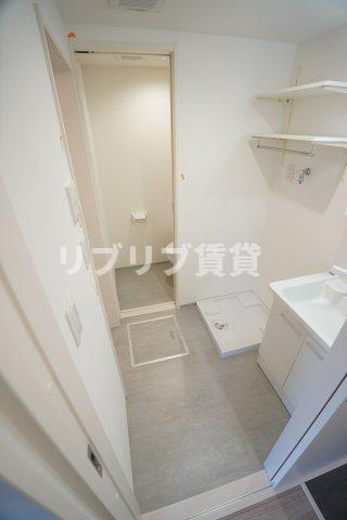 robot home寒川町の洗面所