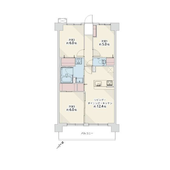 【間取り】 | 三愛シティライフ香椎☆仲介手数料無料☆