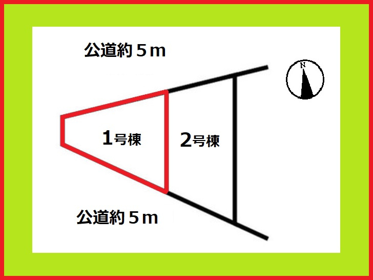 稲沢市北島町千野地の新築一戸建の区画図|◇１号棟・区画図◇