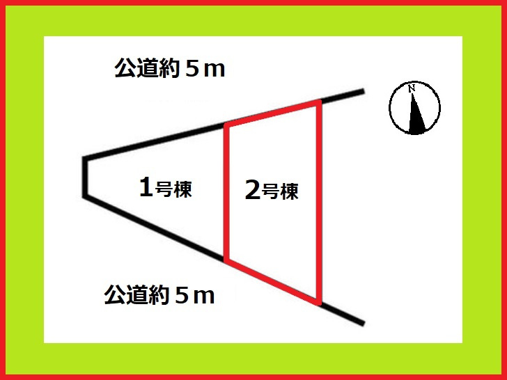 稲沢市北島町千野地の新築一戸建の区画図|◇２号棟・区画図◇