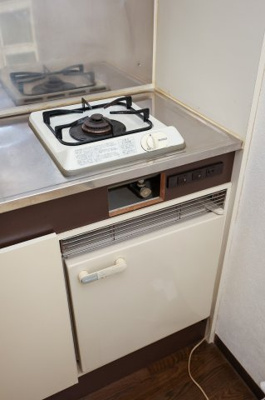【キッチン】 | 協栄マンションOYAMA | 一口ガスコンロ※同間取りの305号室のお写真です