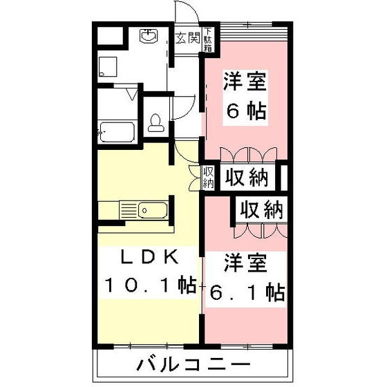 サニーヒルズ芥見の間取り