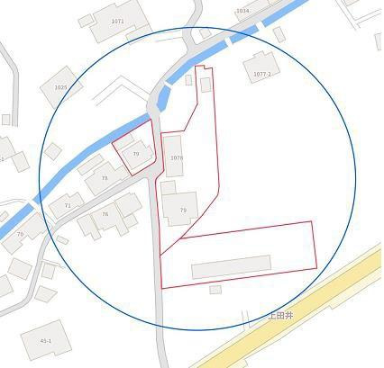 紀の川市黒土・上田井　土地の土地図