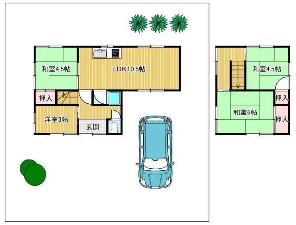 和歌山市楠見中　中古戸建の間取り
