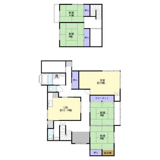 【間取り】 | 南部町福里　戸建