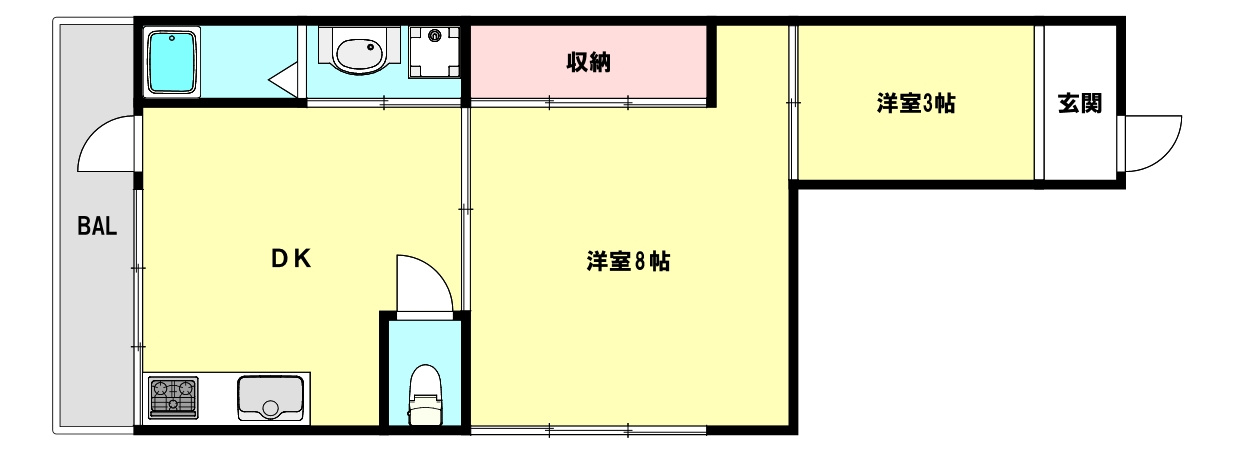 BLANCUBE 西山の間取り