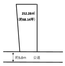 香登本土地の土地図