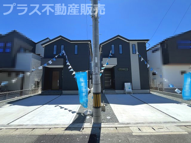 【外観】 | 福岡市南区柳河内2丁目2期　1号棟（全2棟）【仲介手数料無料・0円】 | 現地写真。プラス不動産販売なら、現場の全ての棟をまとめてご見学頂けます。