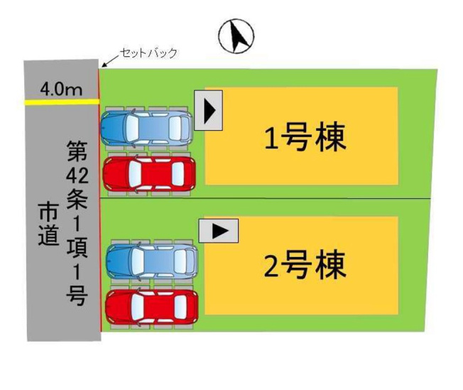 【区画図】 | 福岡市南区柳河内2丁目2期　1号棟（全2棟）【仲介手数料無料・0円】 | 区画図です。1号棟