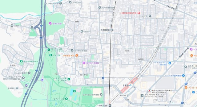 大津市桜野町　第1期　新築一戸建ての地図