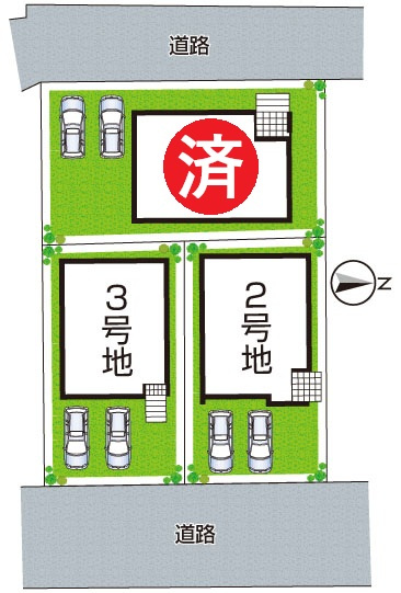 大津市桜野町　第1期　新築一戸建ての区画図|全３区画