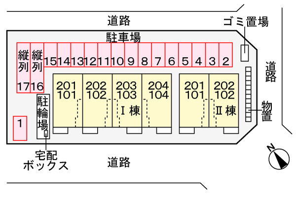【区画図】 | ローブクレールⅠ