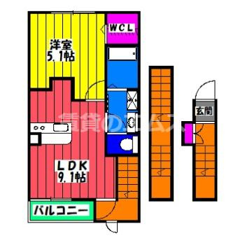 【間取り】 | ＫＯＷＡ　ＨＥＩＧＨＴＳ | ＫＯＷＡ　ＨＥＩＧＨＴＳの間取り