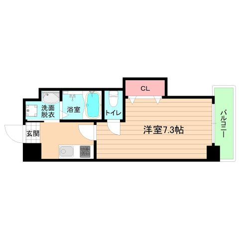 大阪市都島区中野町２丁目の賃貸マンションの間取り