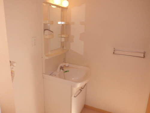 広島市安佐北区三入６丁目のアパートの洗面所|シャンプードレッサー