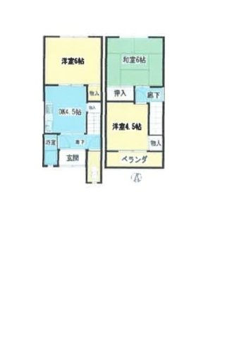 東大阪市中石切町戸建の間取り