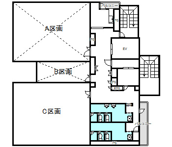 DENCITY CROSS SITEオフィスの間取り