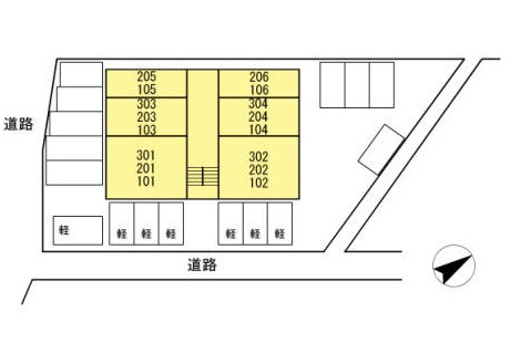 ローズハイムとくまるの区画図