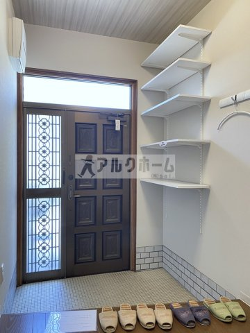 【ペット楽住管】ポルックス戸建て田辺2丁目の玄関