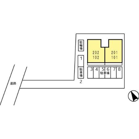 メゾン・ラフィーネの区画図