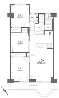 【間取り】 | 浦和白幡東高層住宅１号棟
