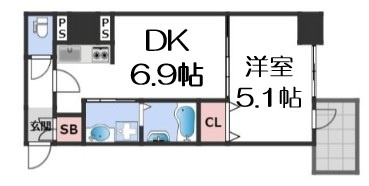 【間取り】 | サムティ難波グレイス