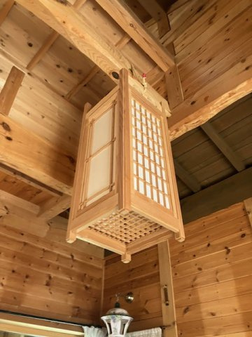 稲吉貸家の内装|おしゃれな照明器具