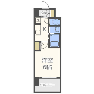 【間取り】 |  エステムコート難波WEST-SIDE Ⅶグローブ